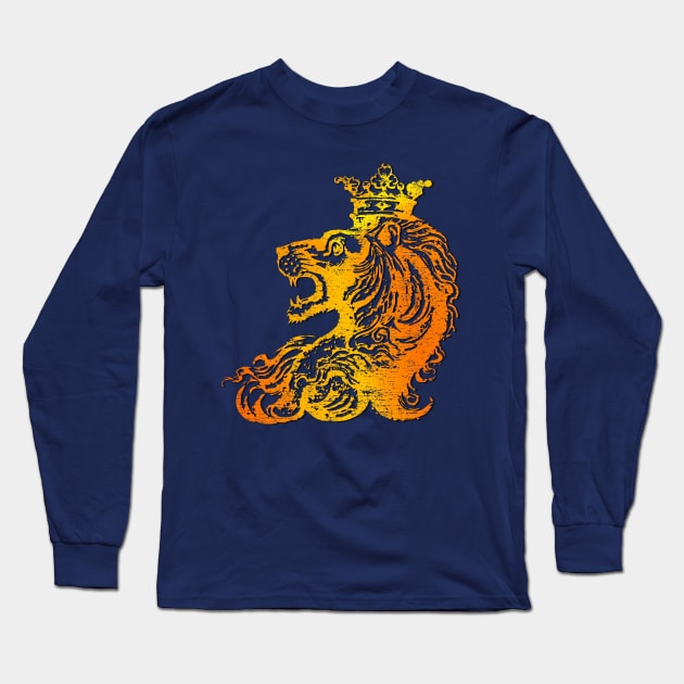 Lion King - Lion with Crown Long Sleeve T-Shirt by ddtk